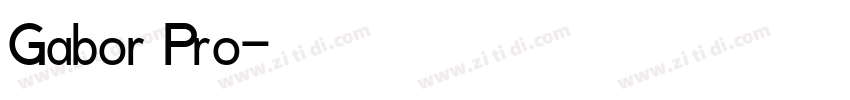 Gabor Pro字体转换